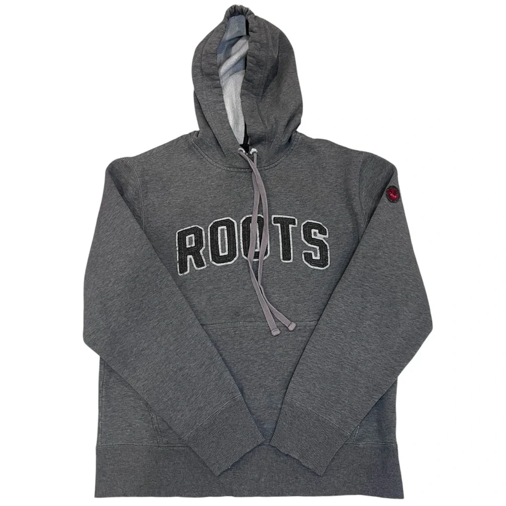 Roots Canada Charcoal Men's Hoodie M - Picture 2 of 6